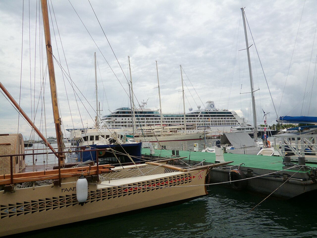 Les quais de Papeete — photographie d’archive
