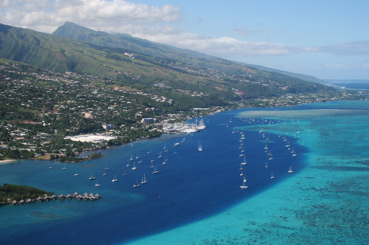 Marina Taina et le littoral de Punaauia