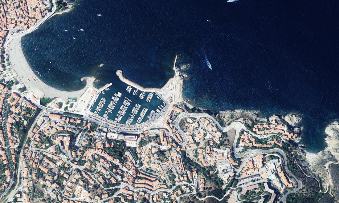 Vue aérienne — Port de Banyuls sur Mer