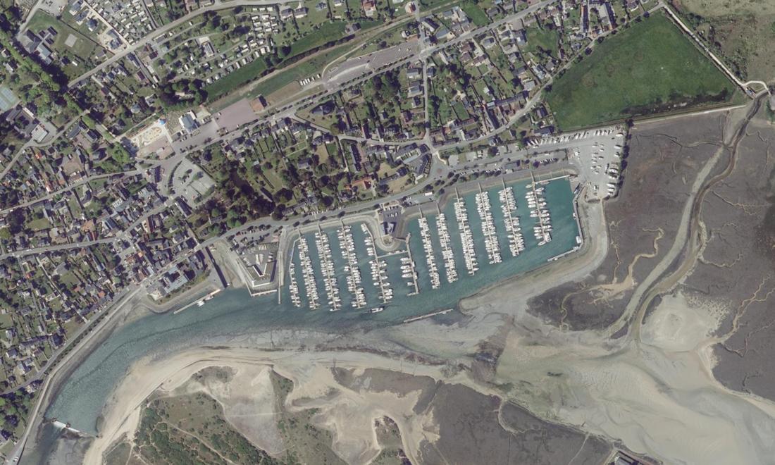 Vue aérienne — Port de Barneville-Carteret