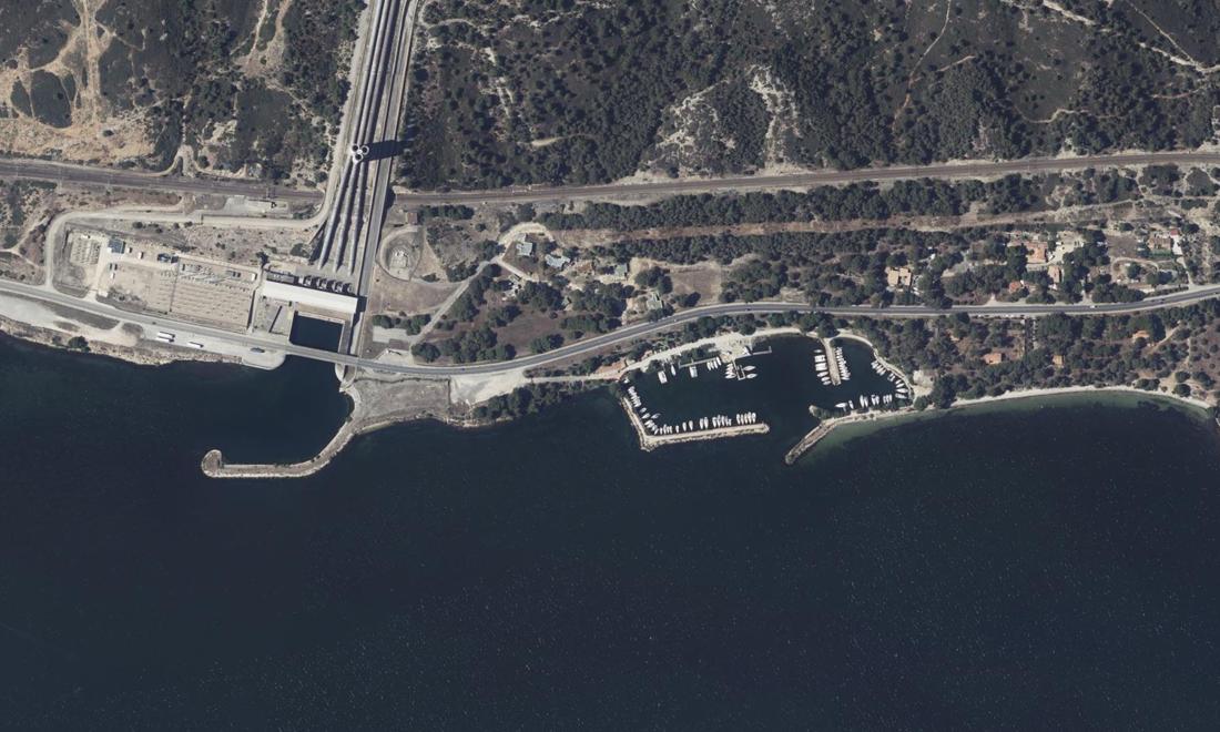 Vue aérienne — Port de Beau Rivage - Canet