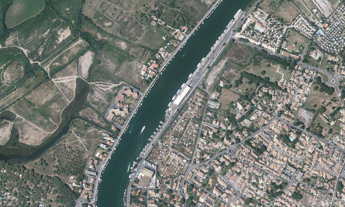 Vue aérienne — Berges de l'Hérault