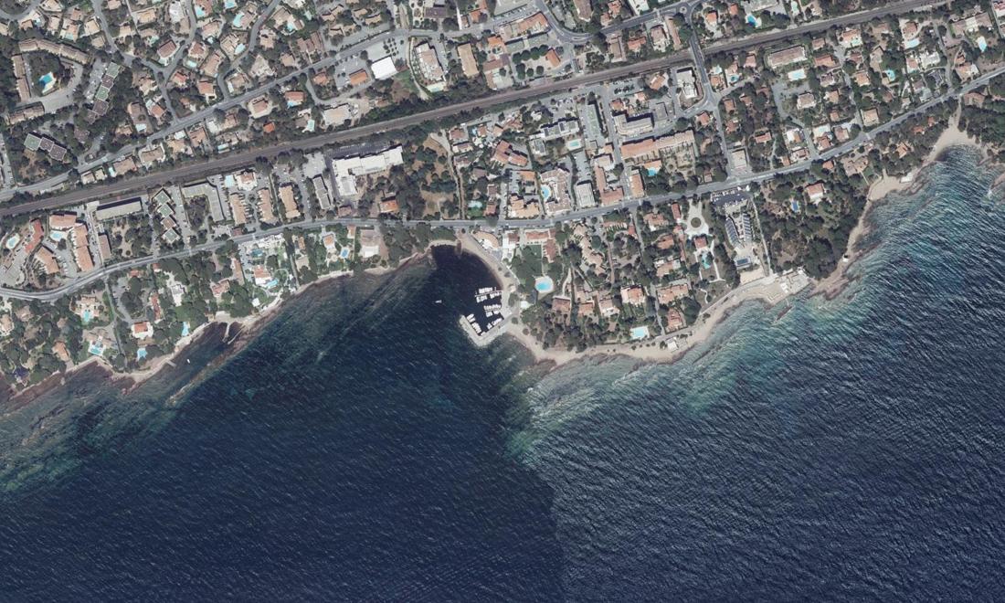 Vue aérienne — Port de Boulouris