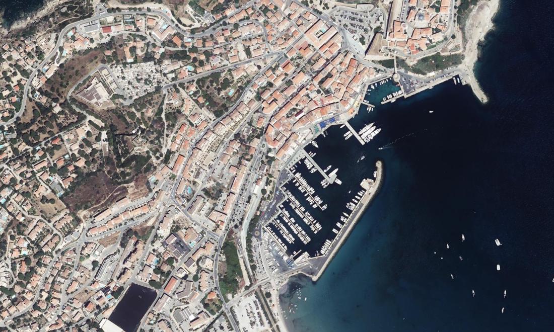 Vue aérienne — Port de Calvi