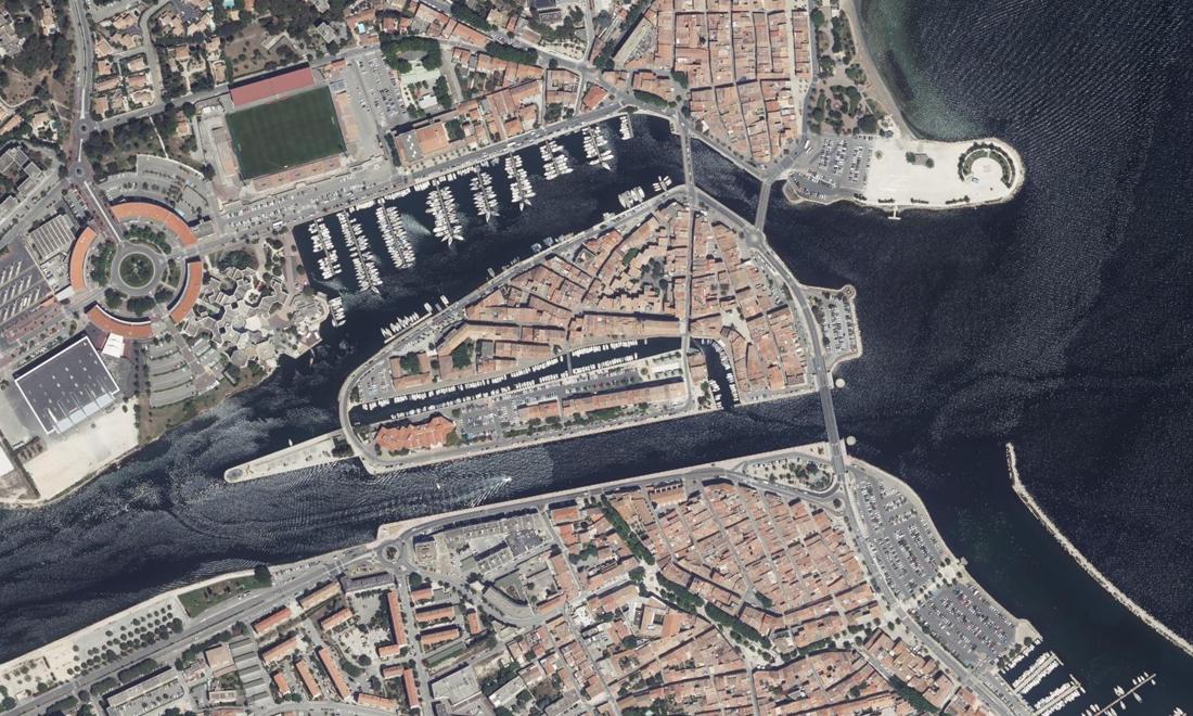 Vue aérienne — Port du Canal Saint Sebastien