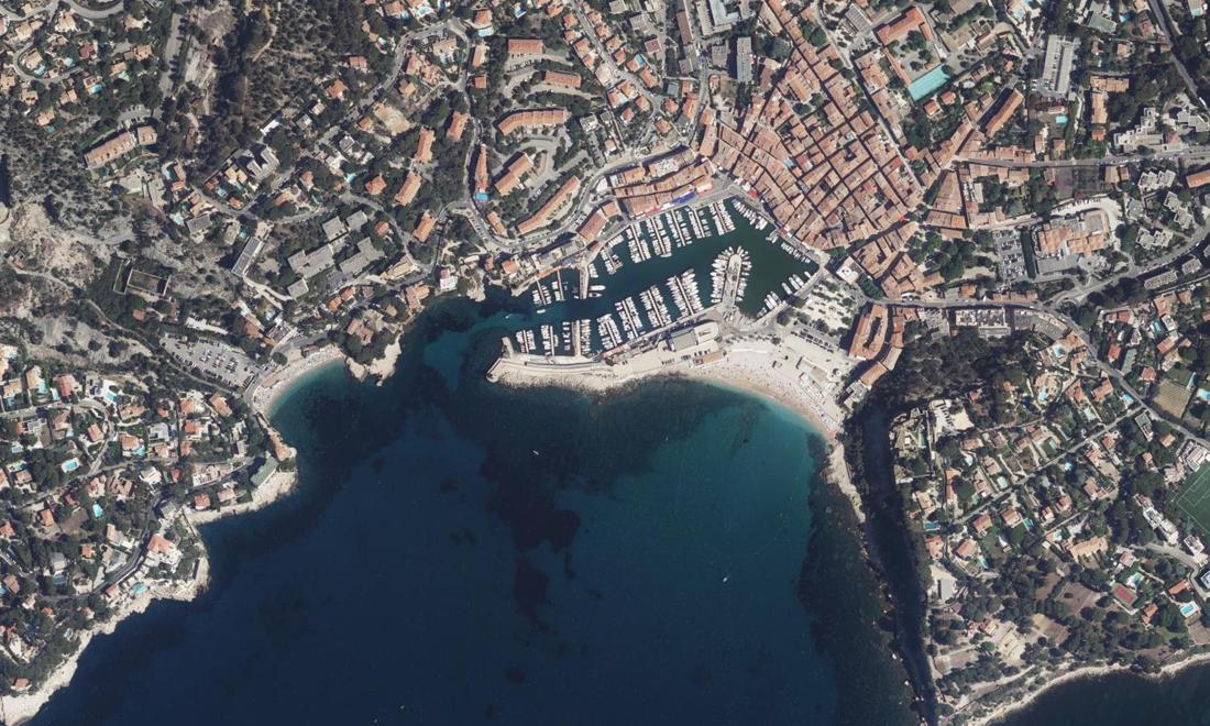 Vue aérienne — Port de Cassis