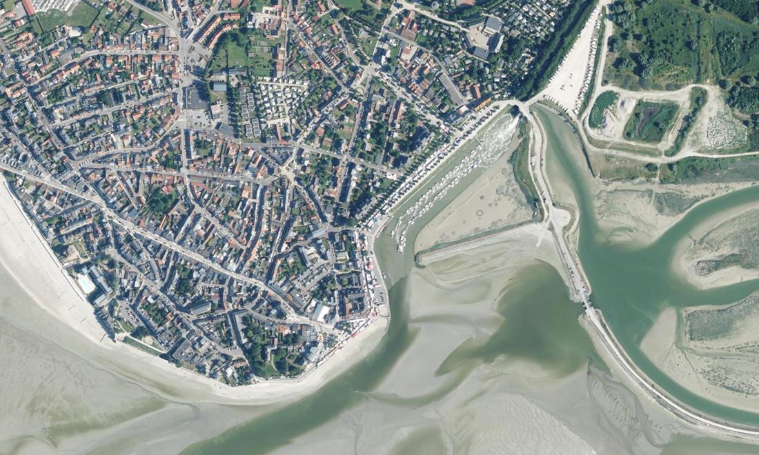 Vue aérienne — Port du Crotoy