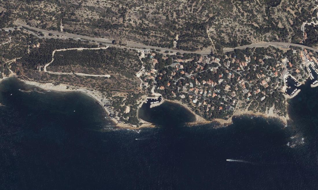 Vue aérienne — Port de Figuières