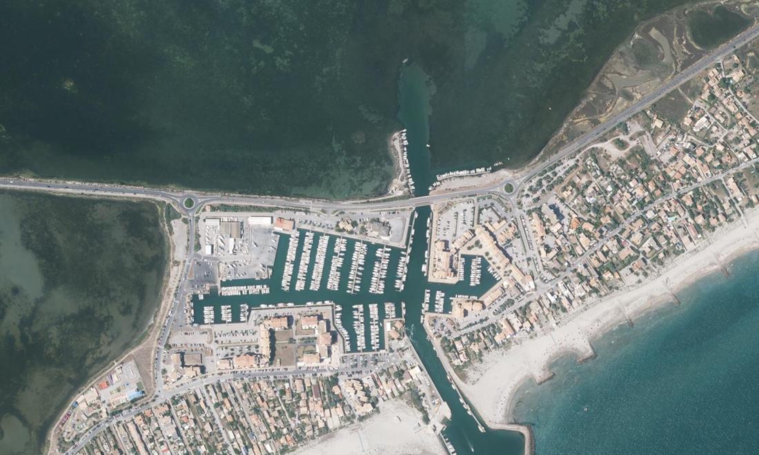 Vue aérienne — Port de Frontignan
