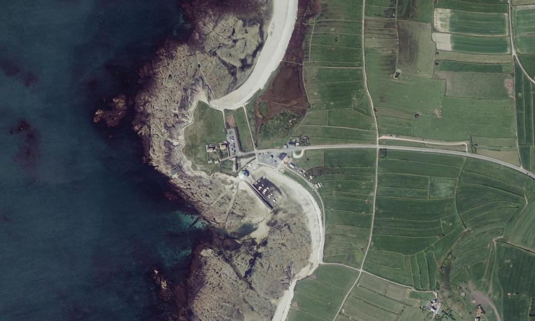 Vue aérienne — Port de Goury
