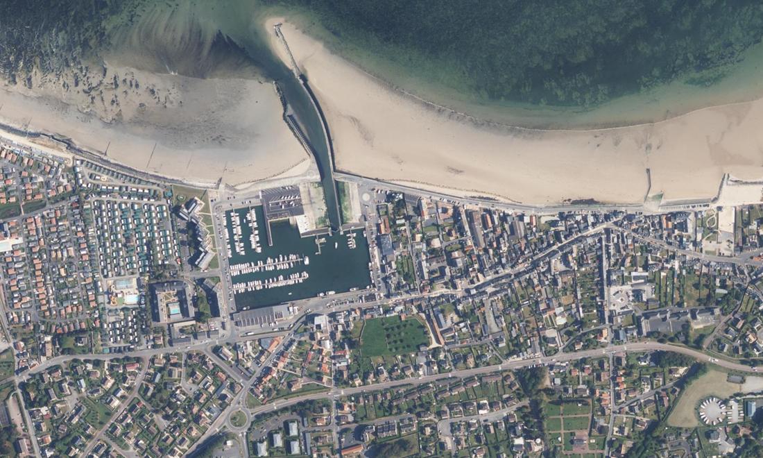 Vue aérienne — Port de Grandcamp-Maisy