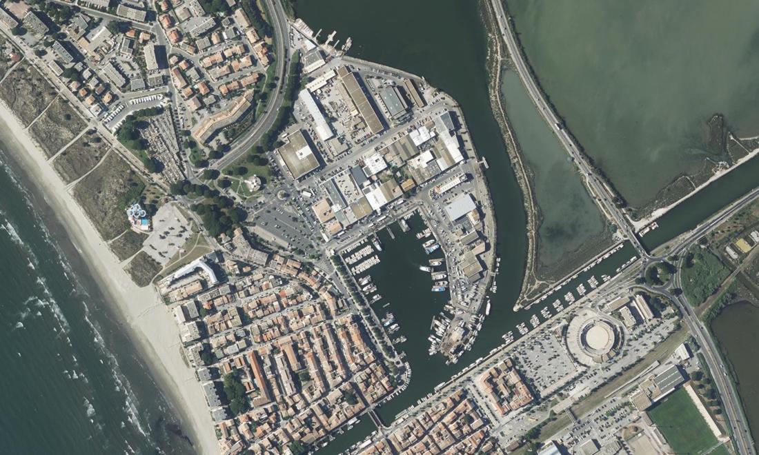 Vue aérienne — Port du Grau-du-Roi