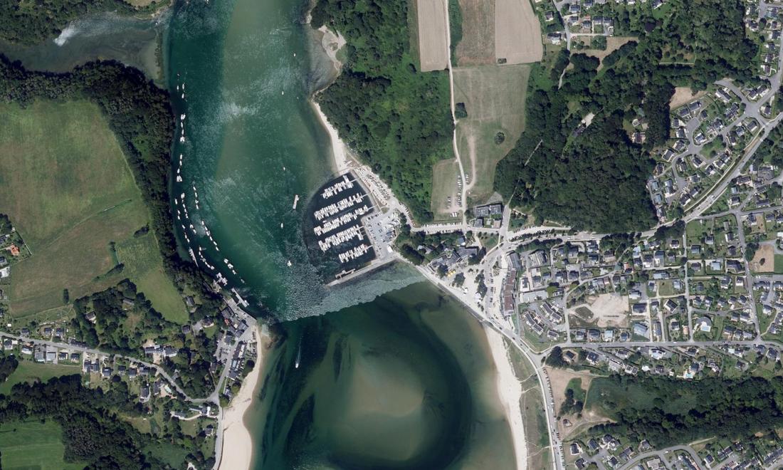 Vue aérienne — Port de Guidel
