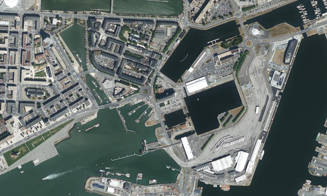 Vue aérienne — Port du Havre