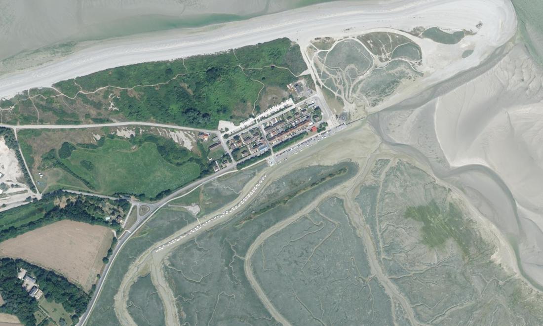Vue aérienne — Port du Hourdel