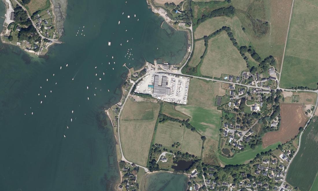Vue aérienne — Infinity chantier naval Le Borgne