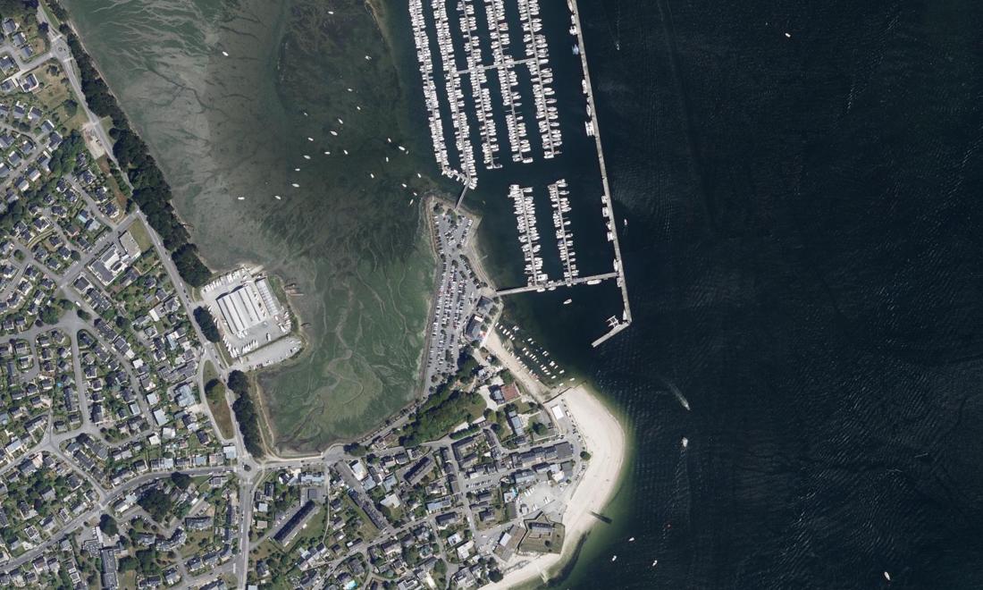 Vue aérienne — Port de Kernevel
