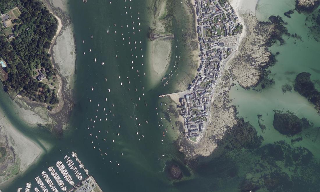 Vue aérienne — Port de l'Ile-Tudy