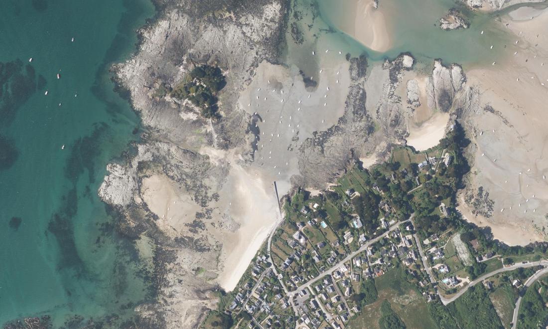 Vue aérienne — Port de l'Islet
