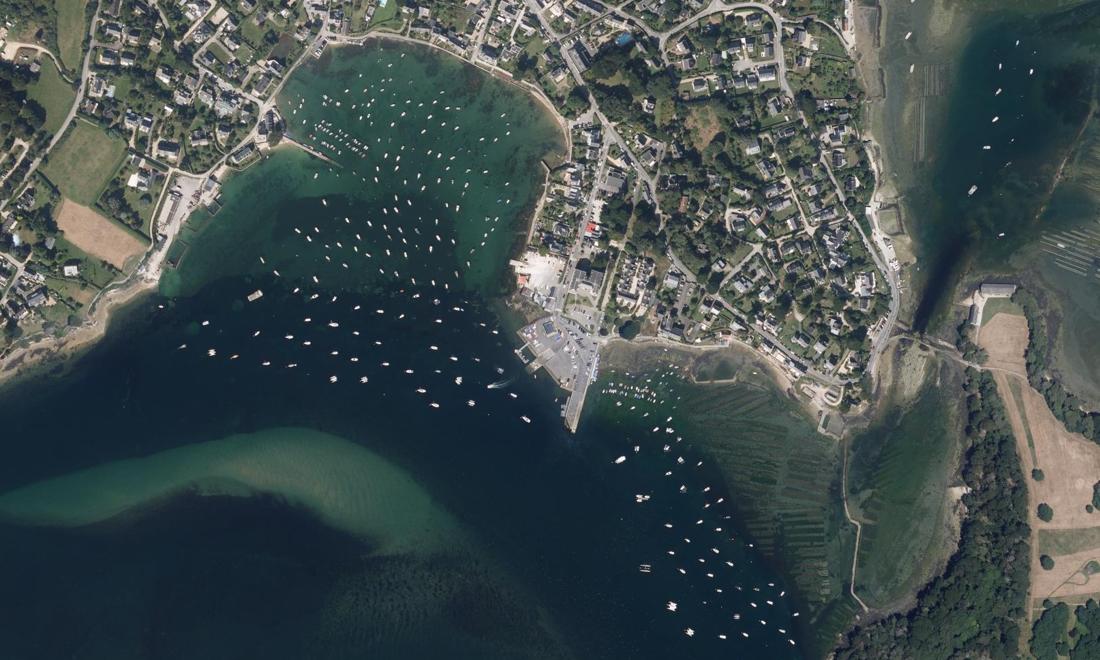 Vue aérienne — Port de Larmor Baden