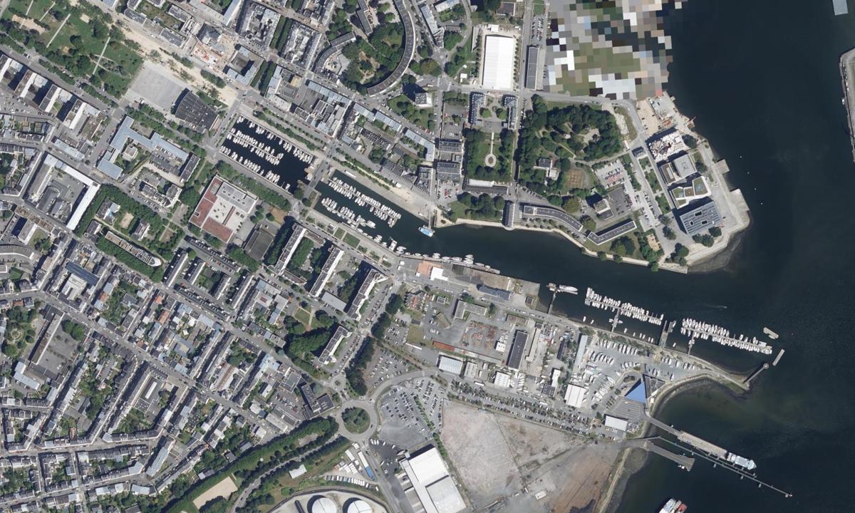 Vue aérienne — Port de Lorient Centre