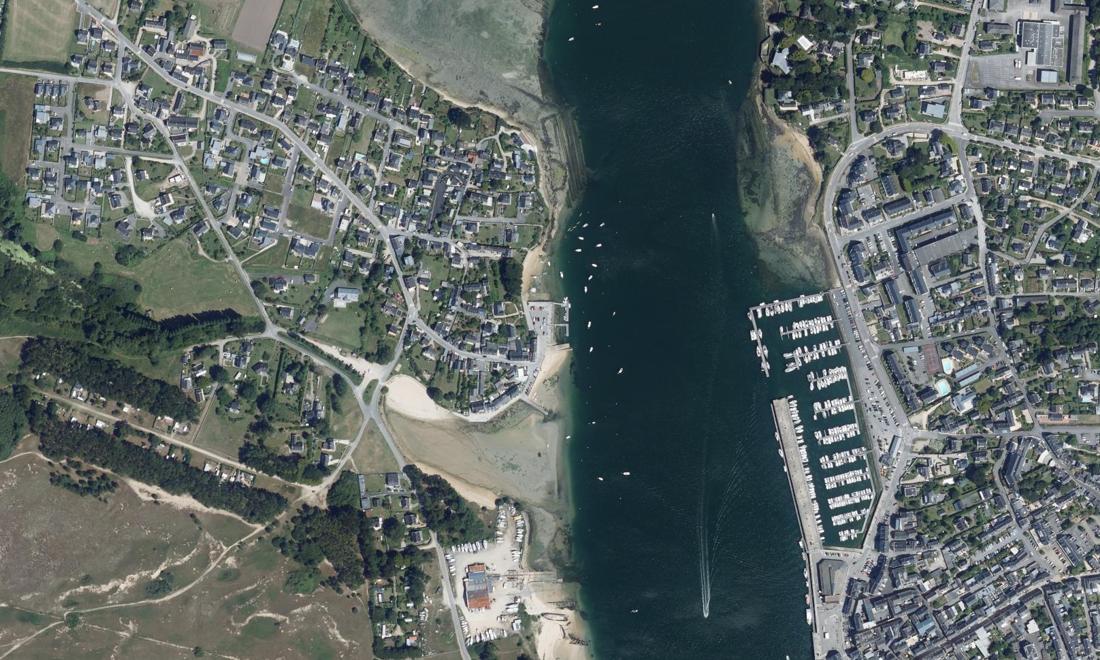 Vue aérienne — Port du Magouër