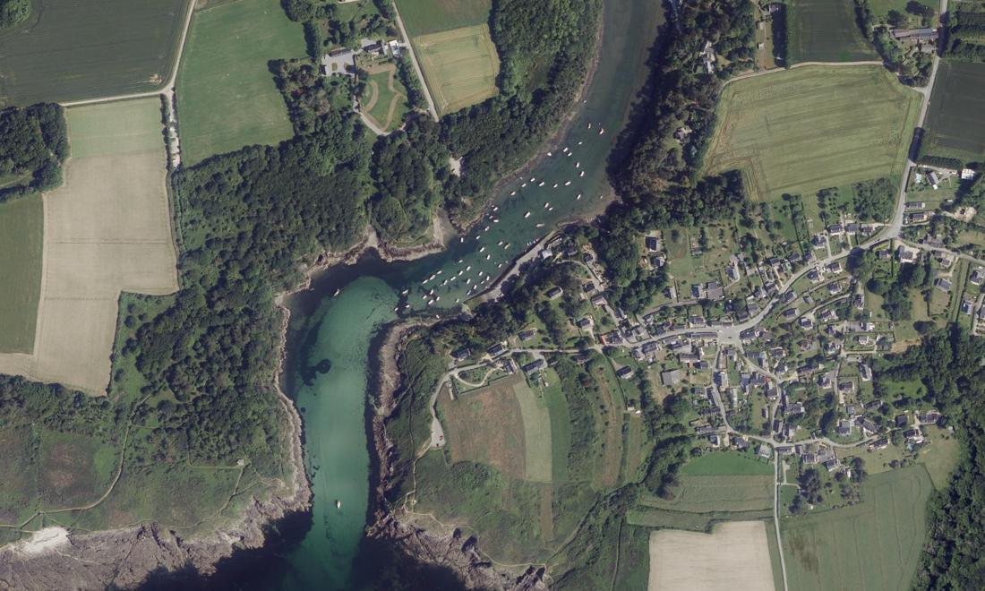 Vue aérienne — Port de Merrien