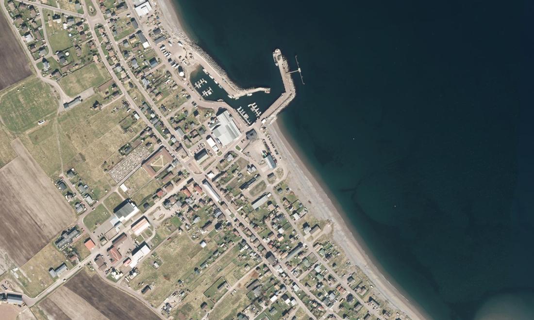 Vue aérienne — Port de Miquelon