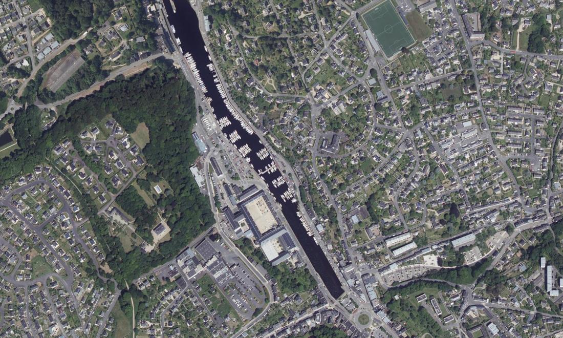 Vue aérienne — Port du Morlaix