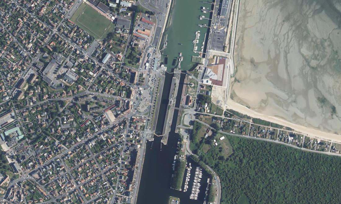 Vue aérienne — Port de Ouistreham Riva-Bella