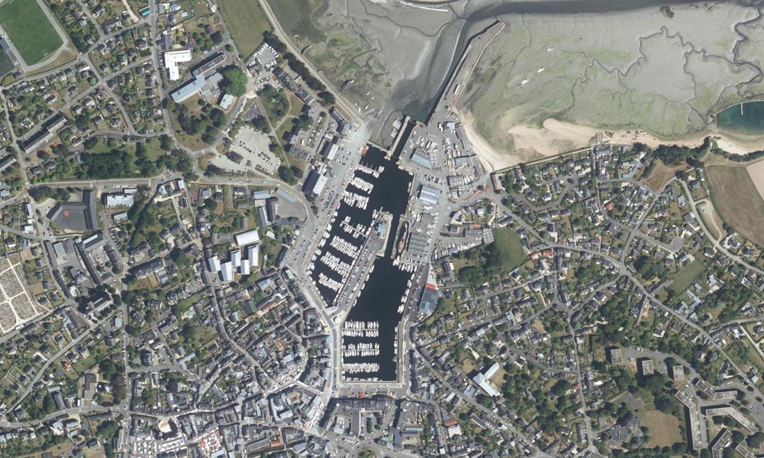 Vue aérienne — Port de Paimpol