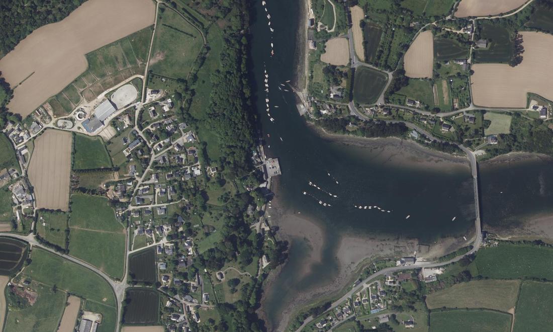 Vue aérienne — Port de Paluden