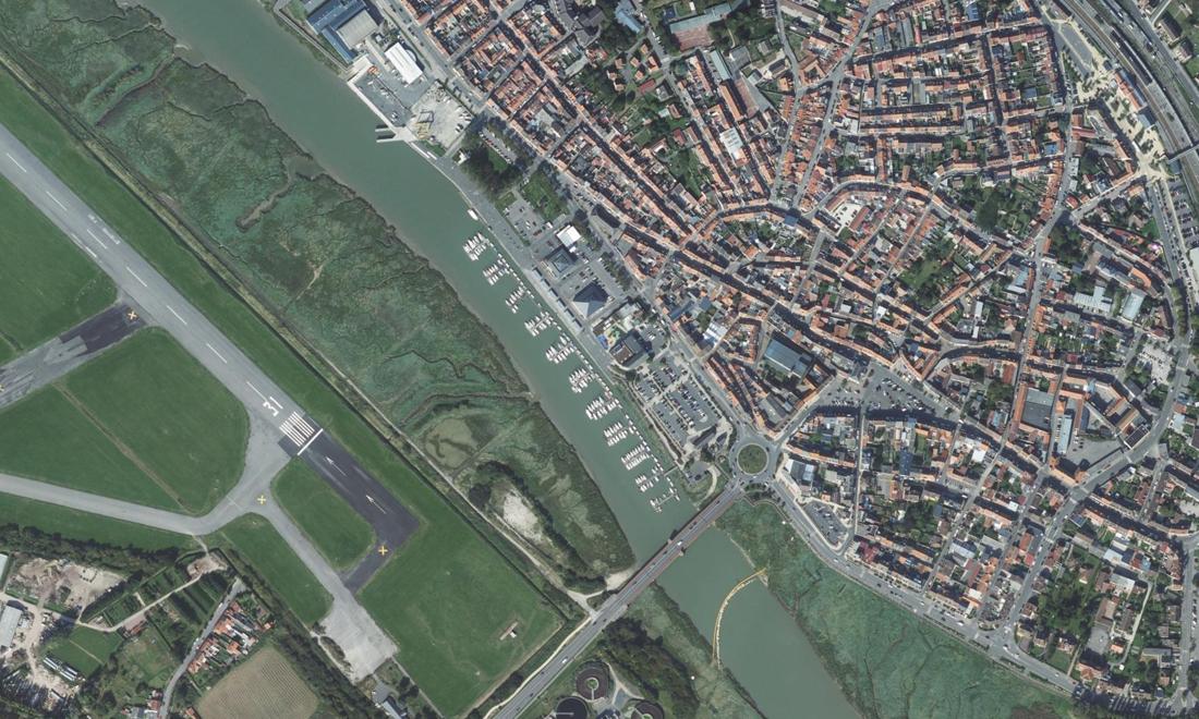 Vue aérienne — Port de plaisance d'Etaples
