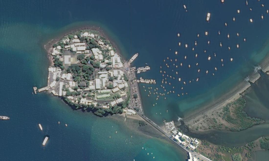 Vue aérienne — Port de plaisance de Dzaoudzi