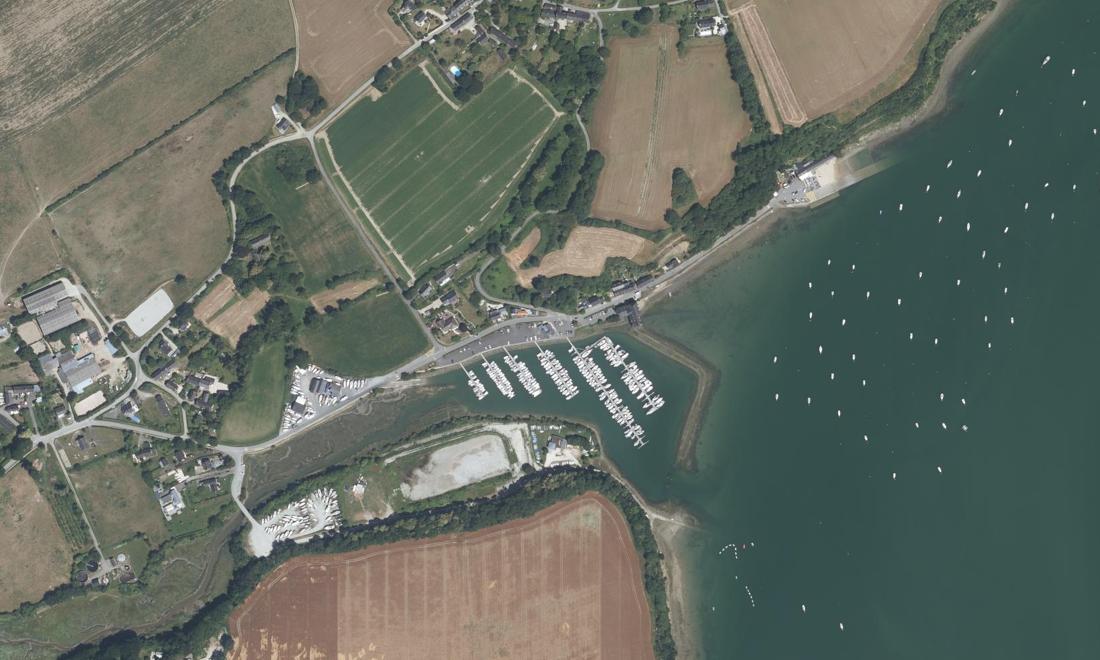 Vue aérienne — Port de Plouër-sur-Rance - La Minotais
