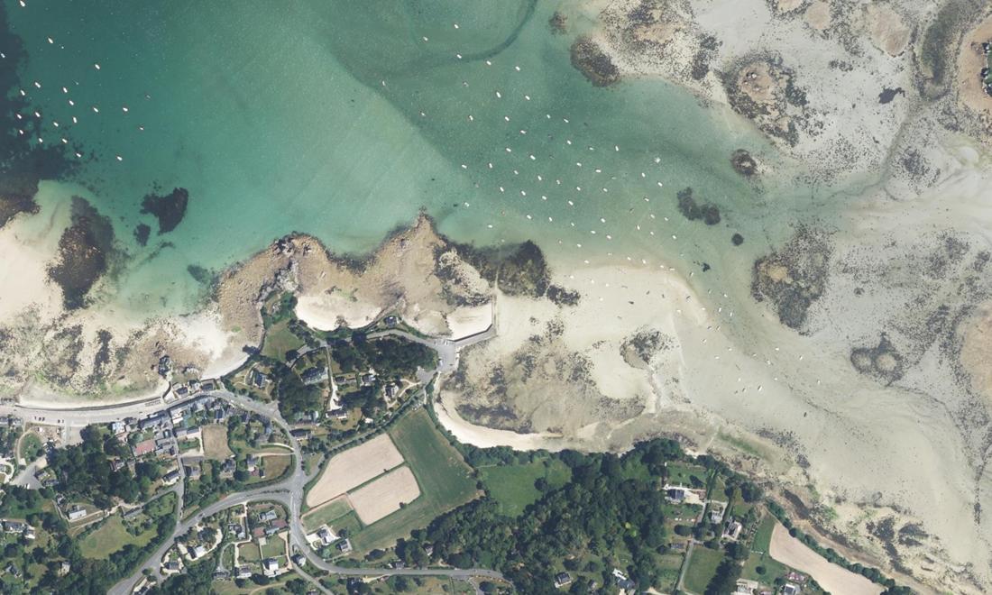 Vue aérienne — Port Blanc