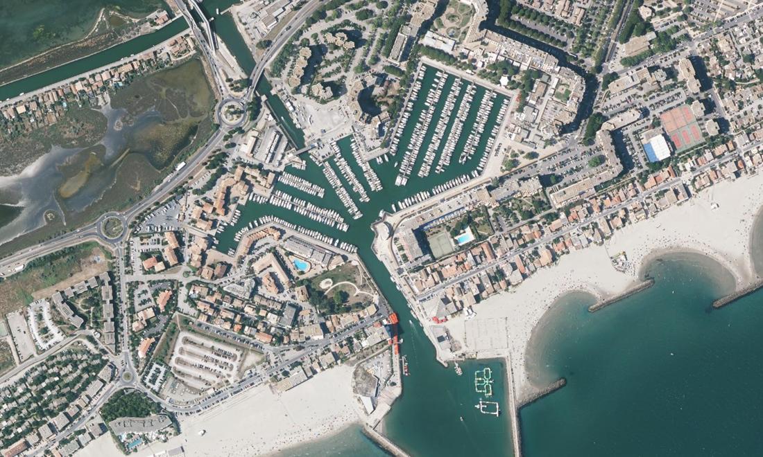 Vue aérienne — Port Carnon