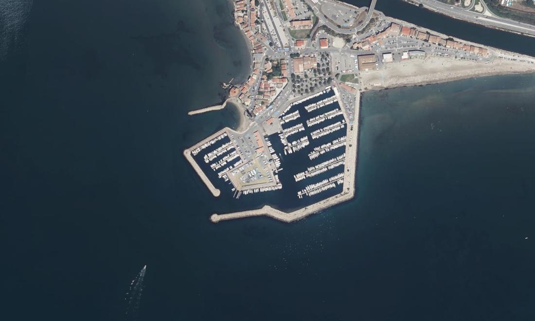 Vue aérienne — Port Claude Rossi