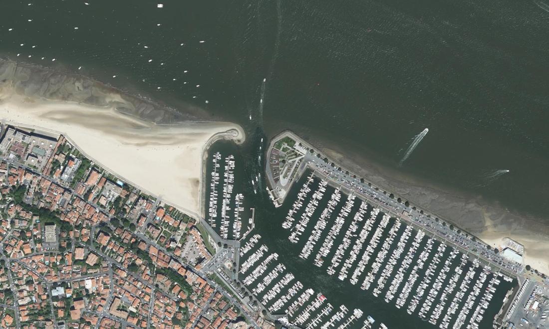 Vue aérienne — Port d'Arcachon