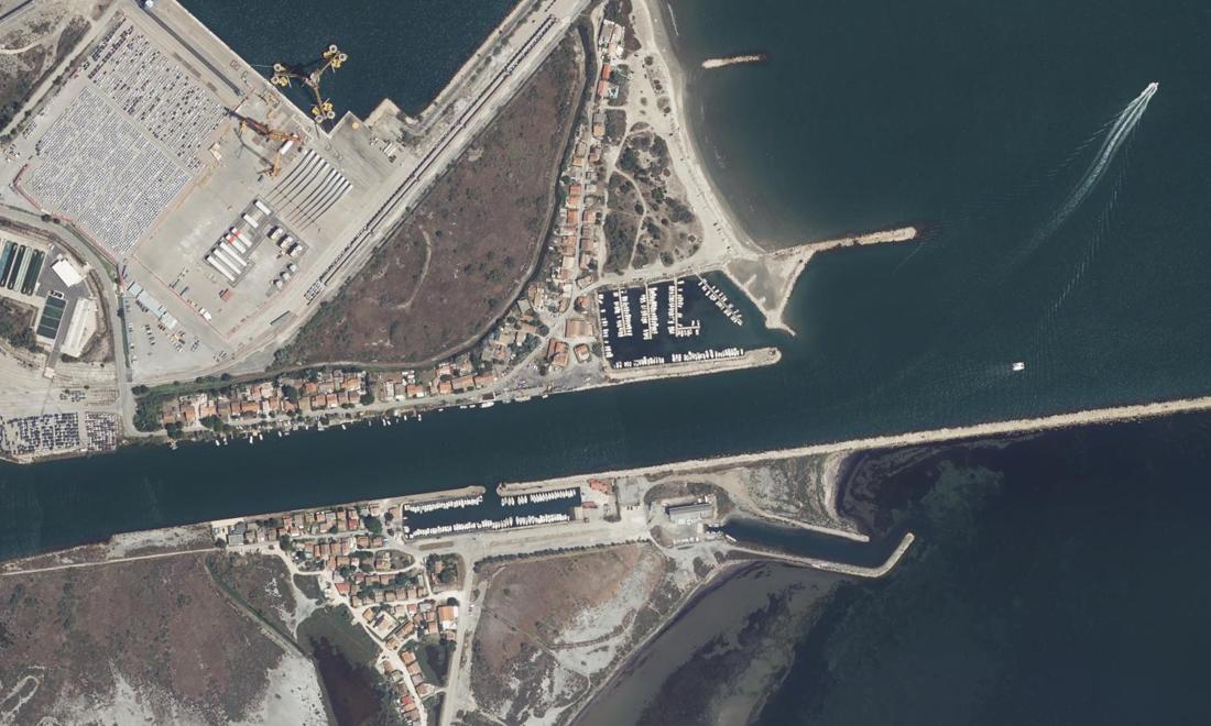 Vue aérienne — Port d’Olga