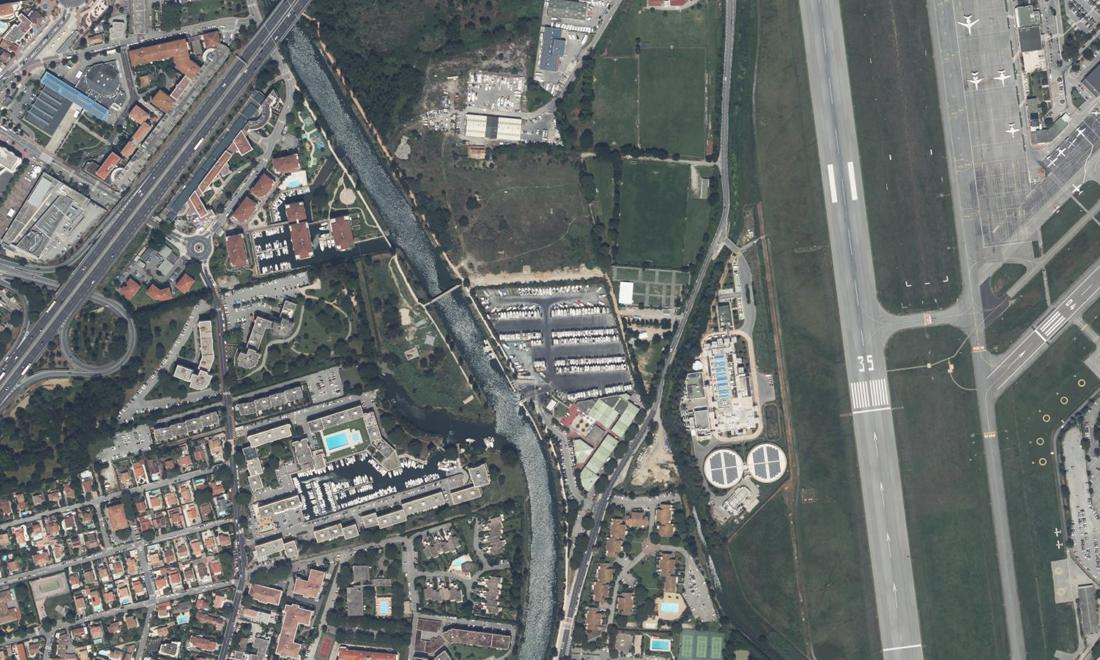 Vue aérienne — Port Inland