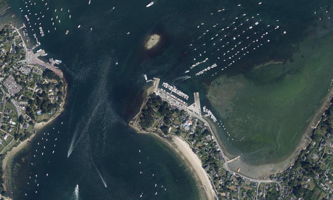 Vue aérienne — Port L'Ile aux Moines