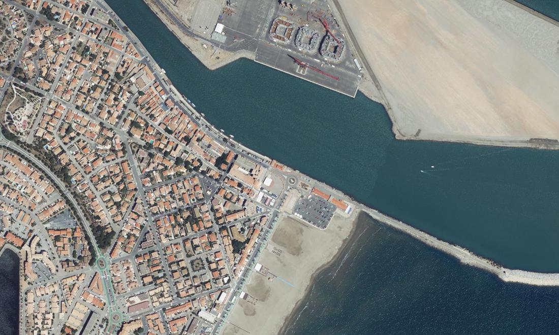Vue aérienne — Port-la-Nouvelle