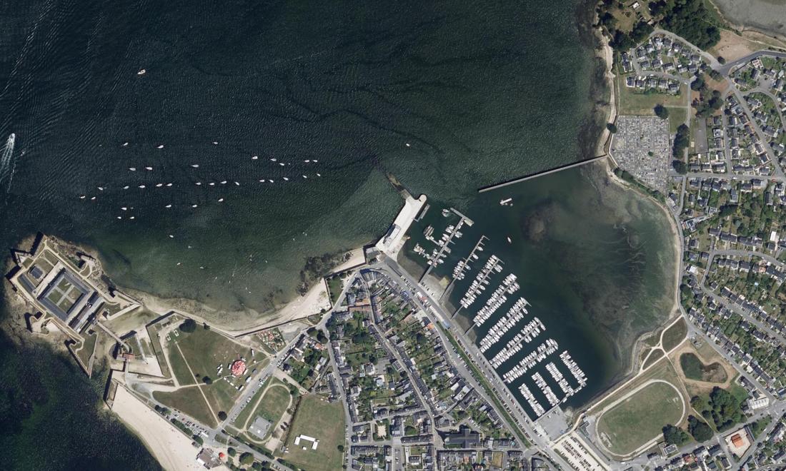 Vue aérienne — Port de Port-Louis