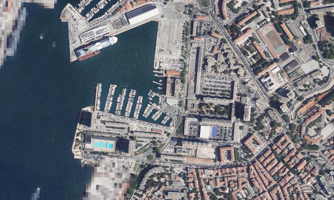 Vue aérienne — Port Toulon Darse Nord