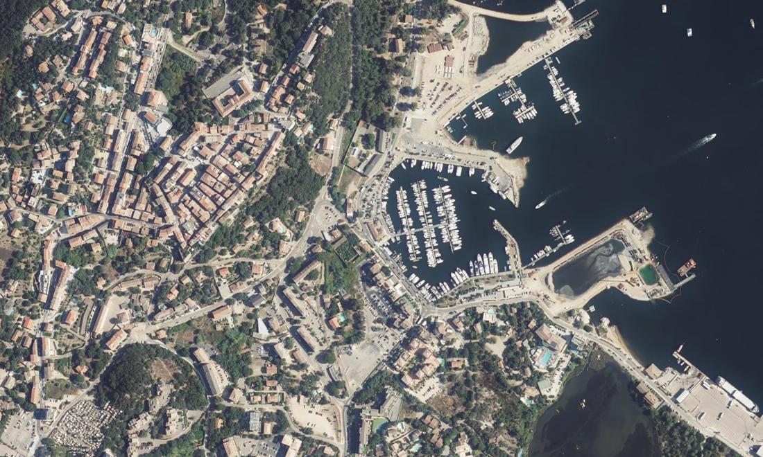 Vue aérienne — Port de Porto-Vecchio