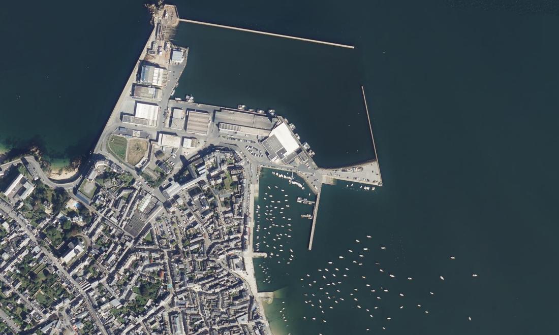 Vue aérienne — Port du Rosmeur