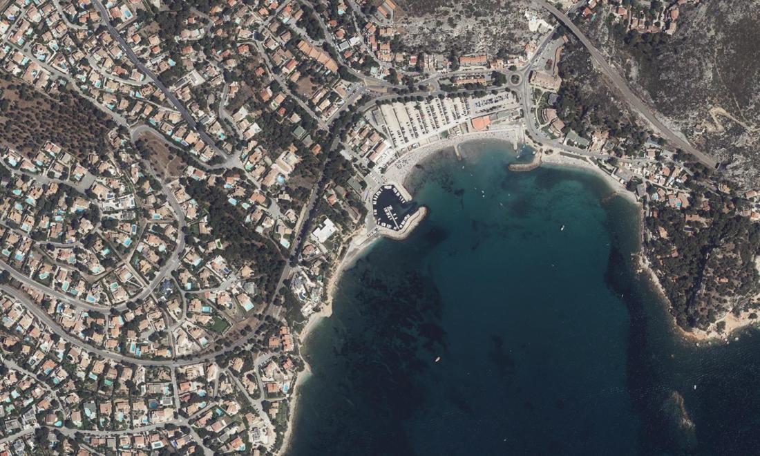 Vue aérienne — Port du Rouet