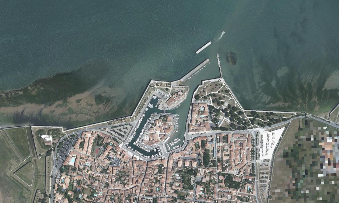 Vue aérienne — Port de Saint Martin