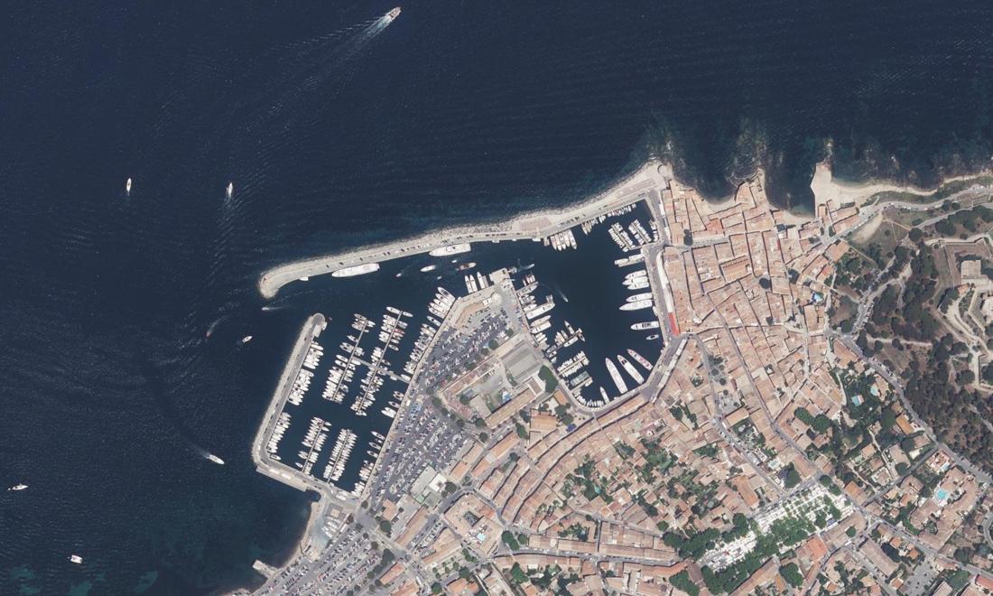 Vue aérienne — Port de Saint-Tropez